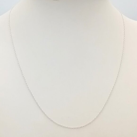 Italian 925 Sterling Silver 18" Curb Chain Necklace - SIGNED - Picture 1 of 8